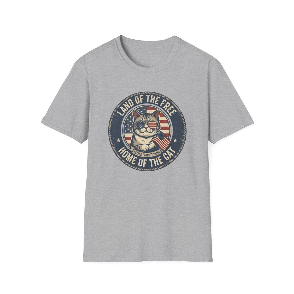 Land Of The Free Home Of The Cat T-Shirt