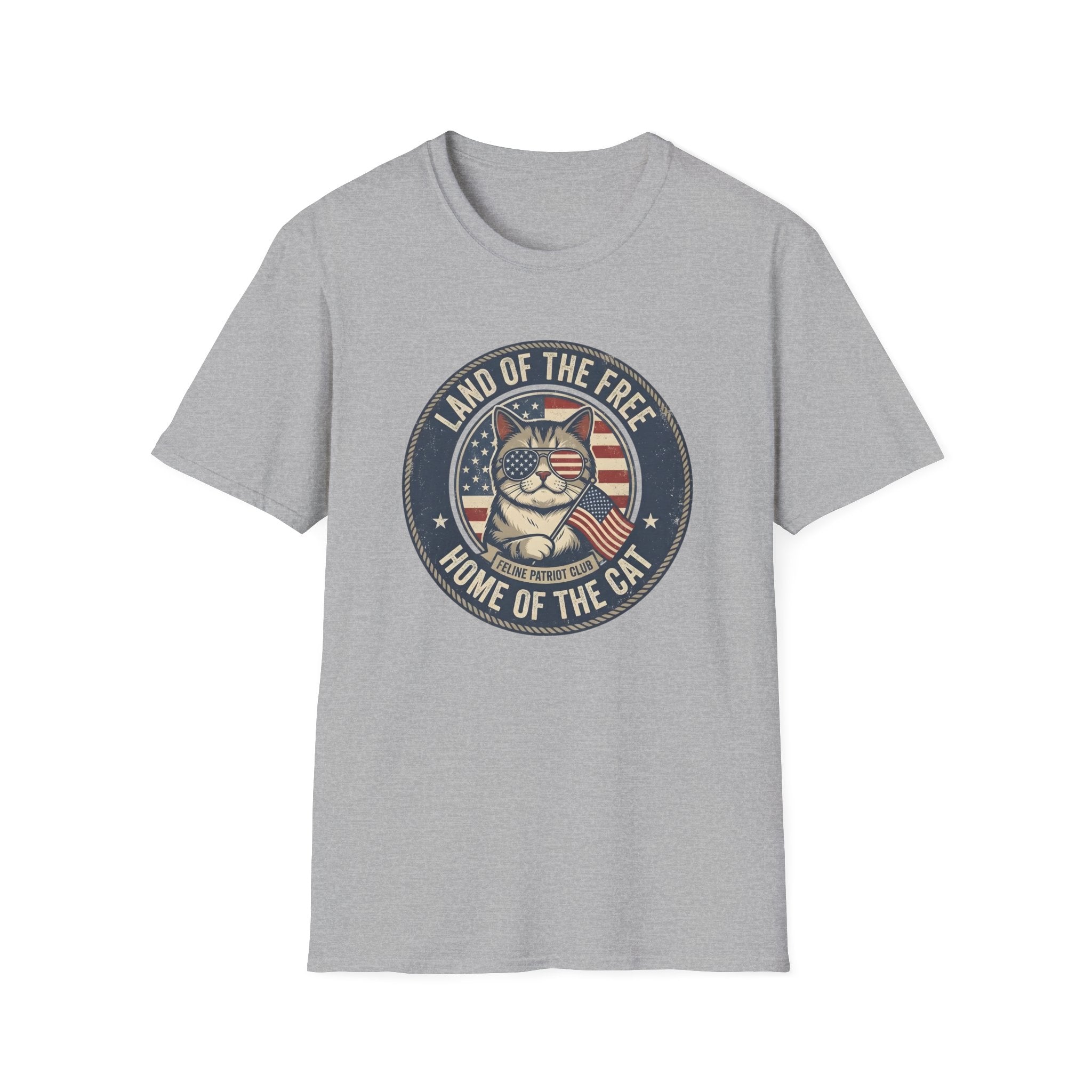 Land Of The Free Home Of The Cat T-Shirt