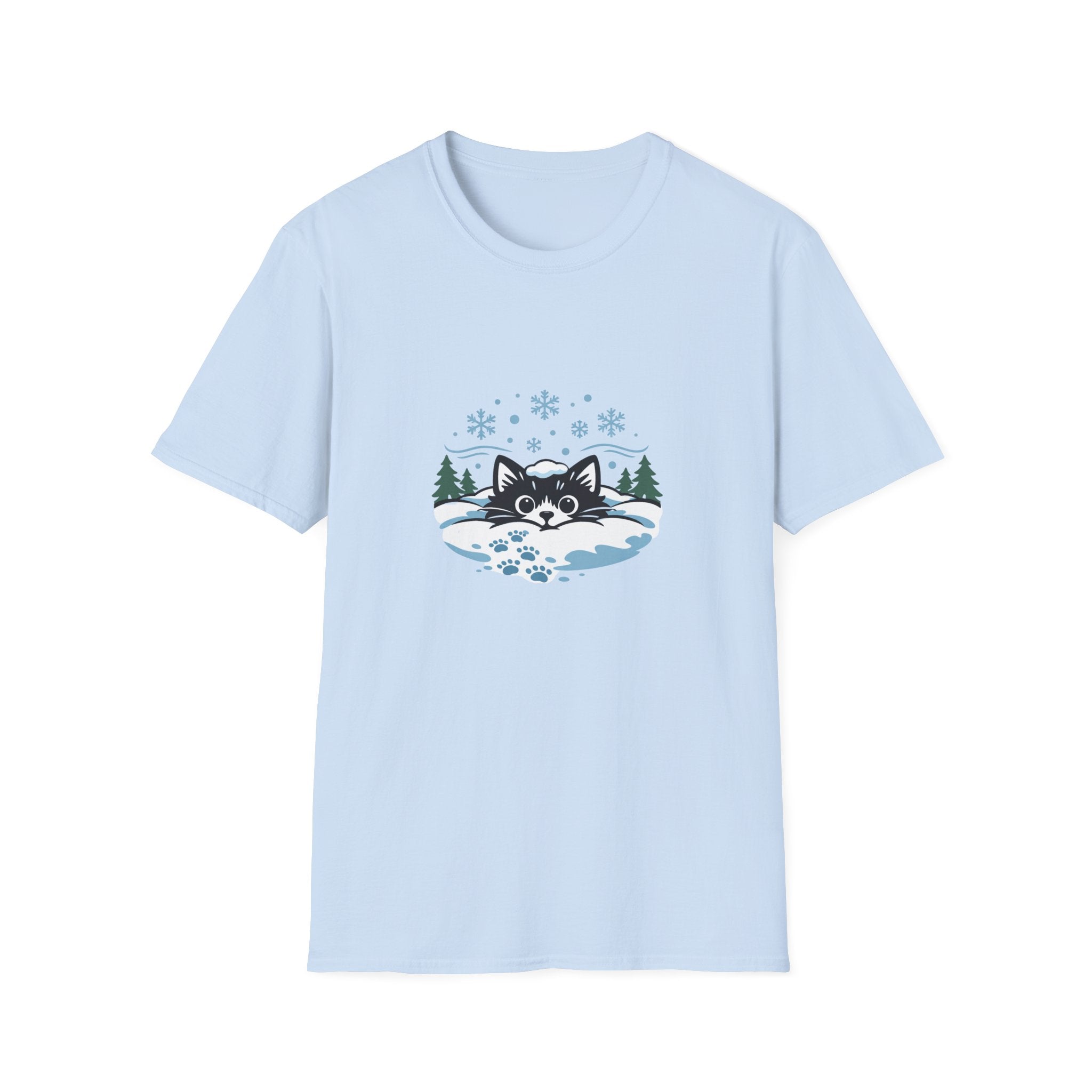 Cat in Snow T-shirt