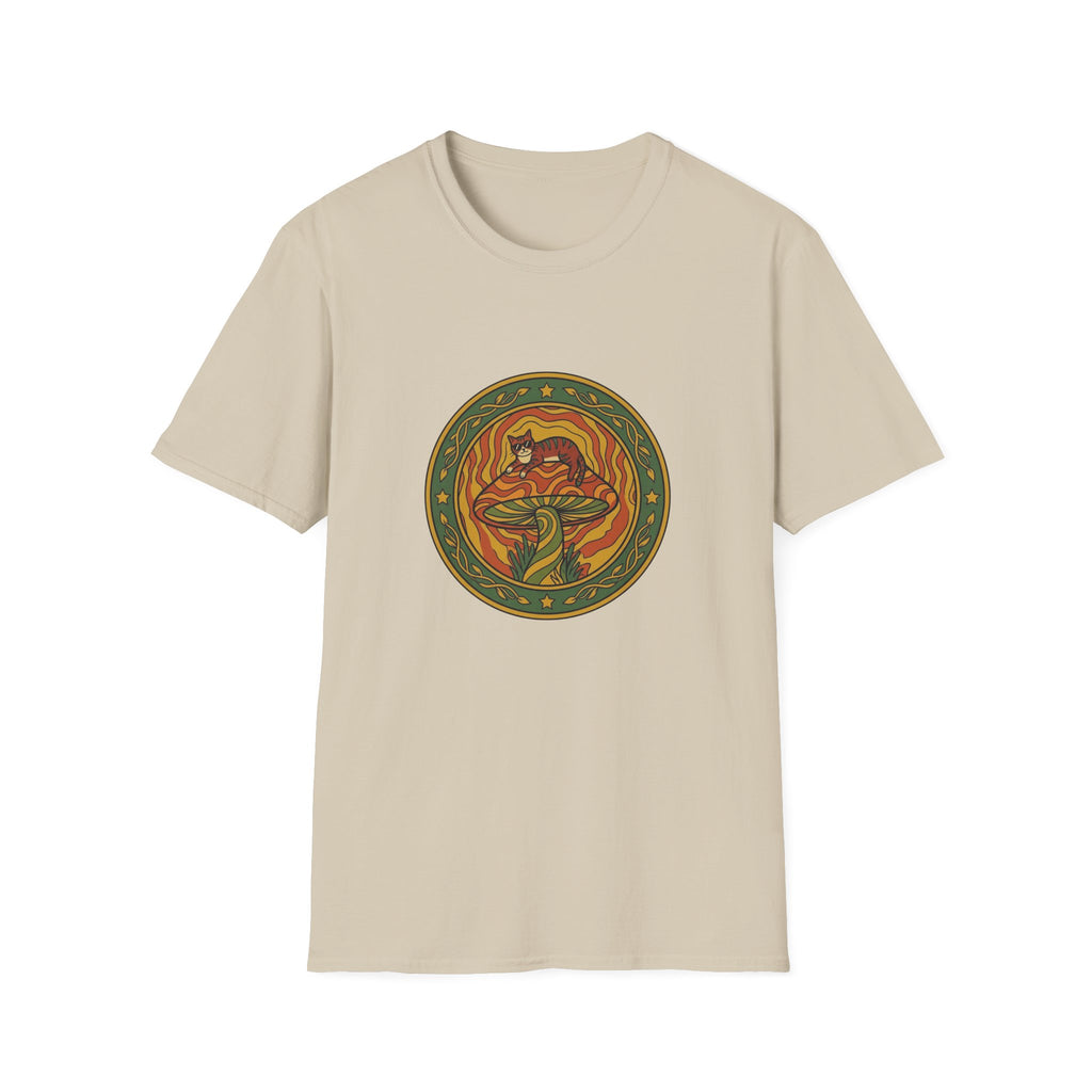 Cat On Mushroom T-shirt