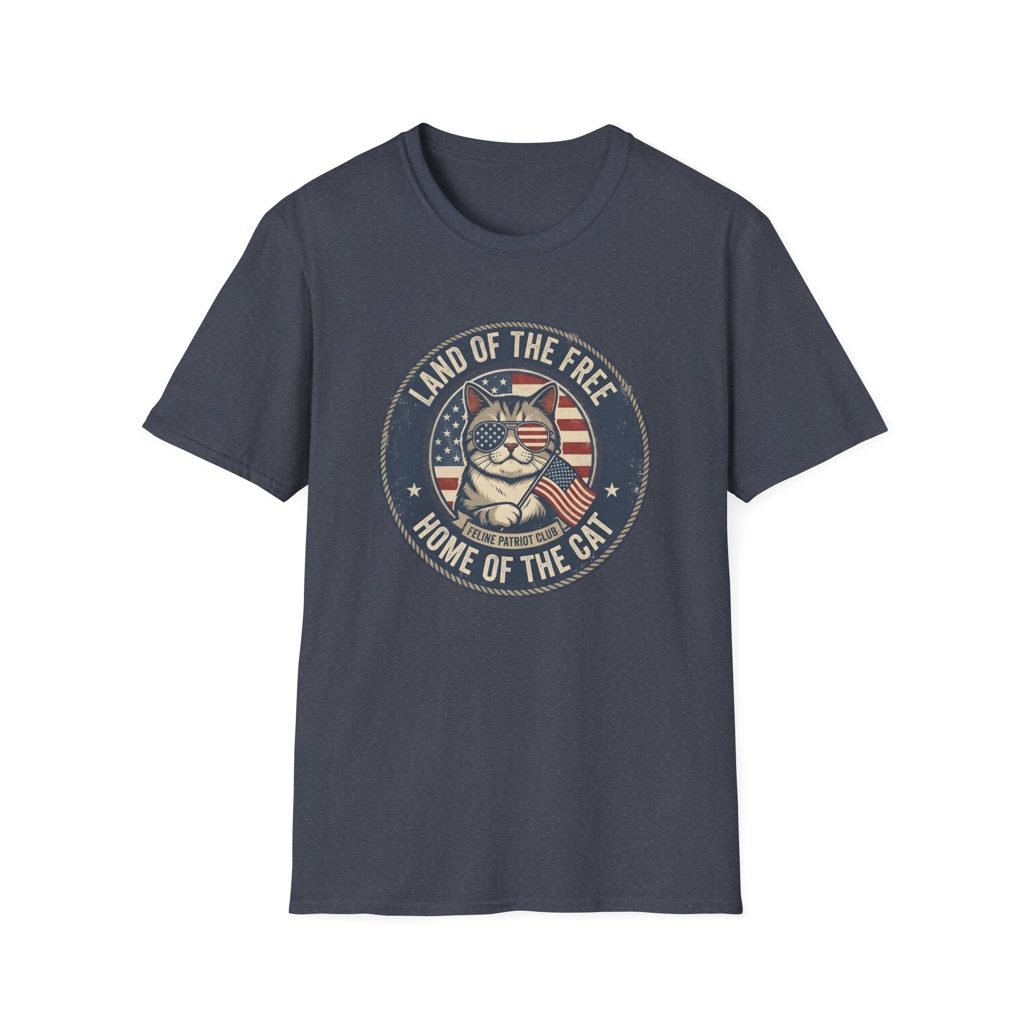 Land Of The Free Home Of The Cat T-Shirt