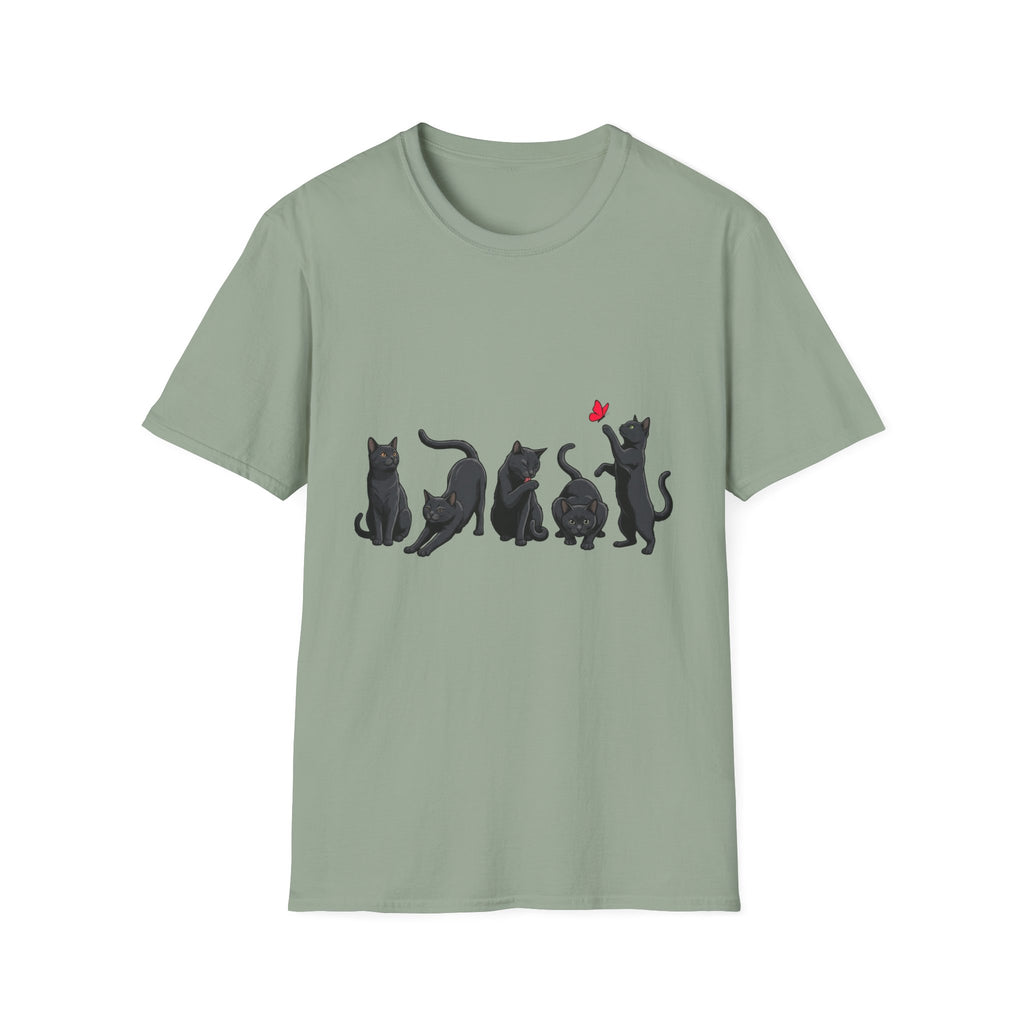 Five Moods Of Cats T-shirt