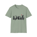 Five Moods Of Cats T-shirt