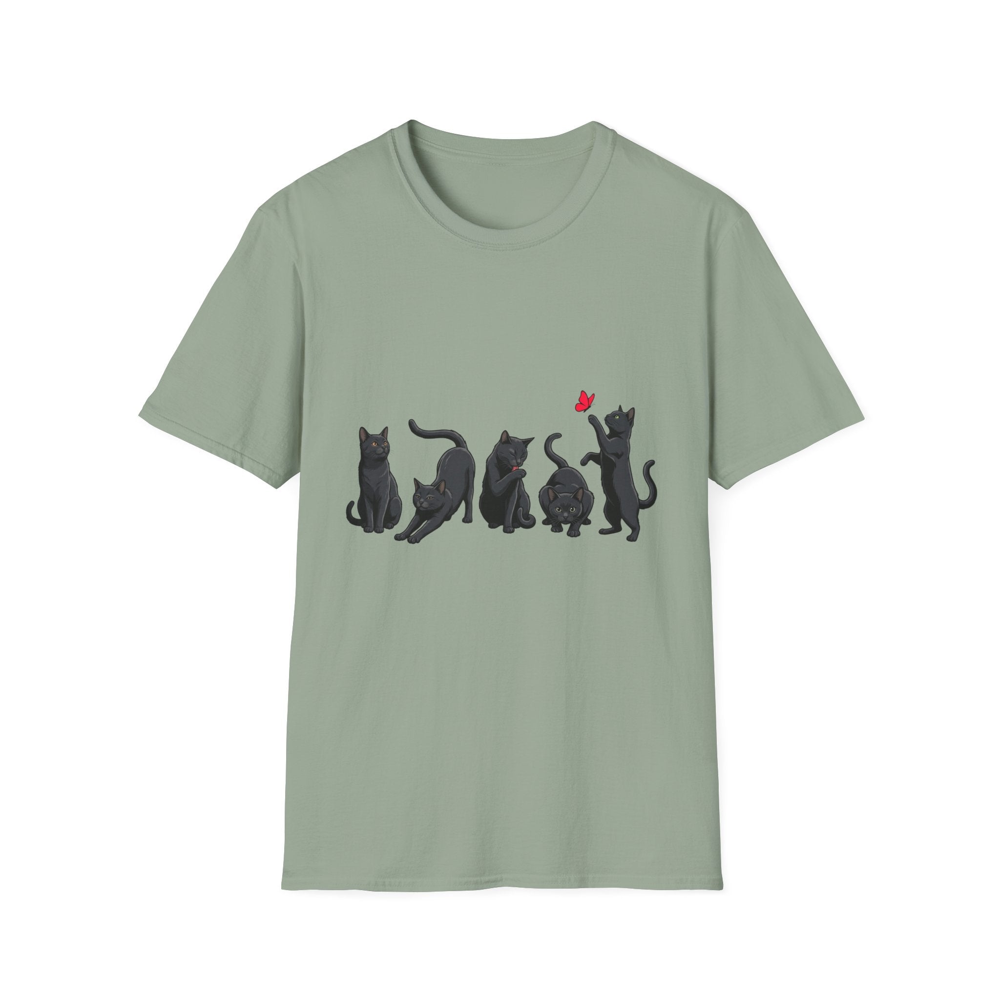 Five Moods Of Cats T-shirt