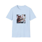 Graffiti Cat Knocking Over Glass T-shirt