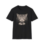 Cat Sniffing Flower With Bee T-Shirt