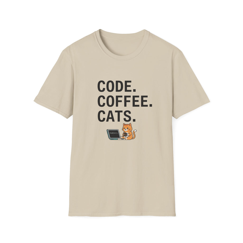 Code Coffee Cats T-shirt