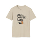 Code Coffee Cats T-shirt