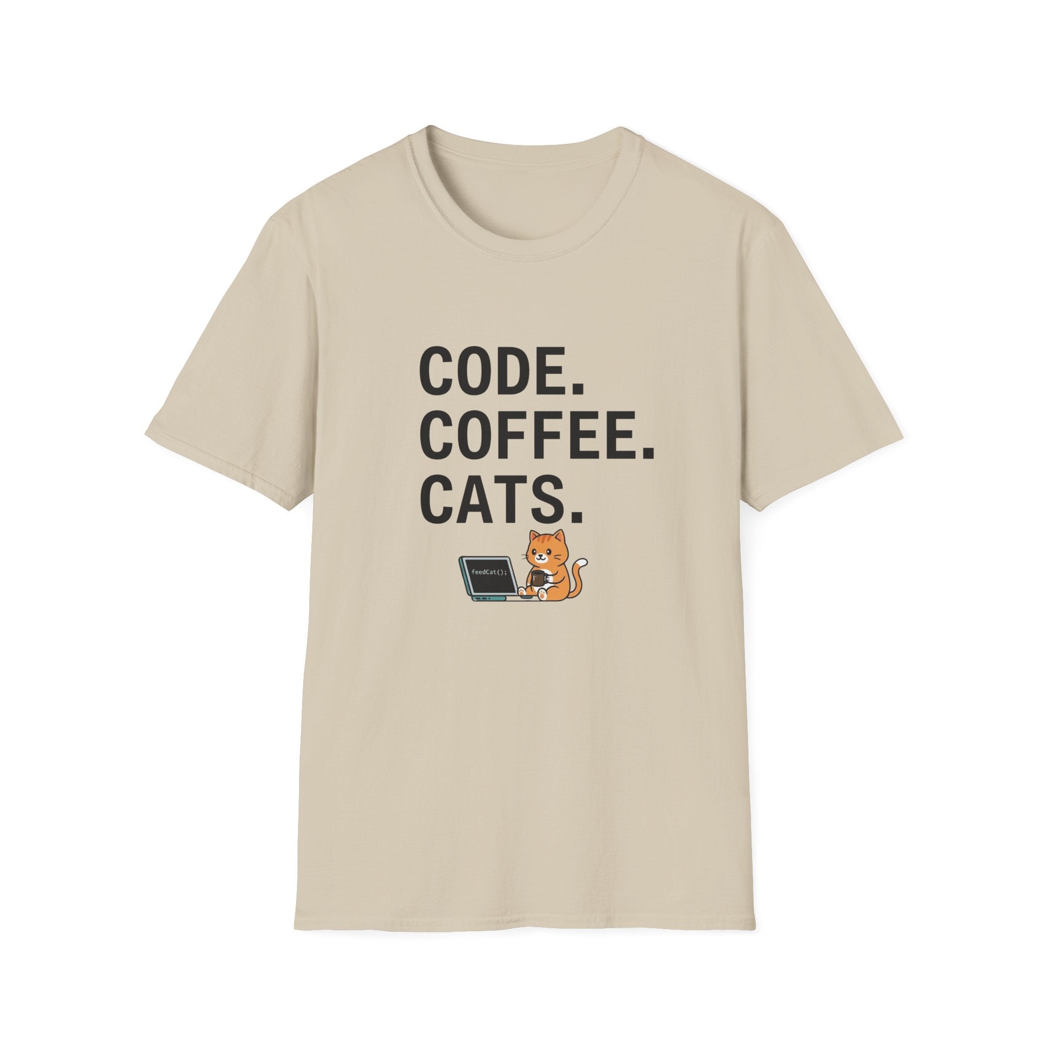 Code Coffee Cats T-shirt