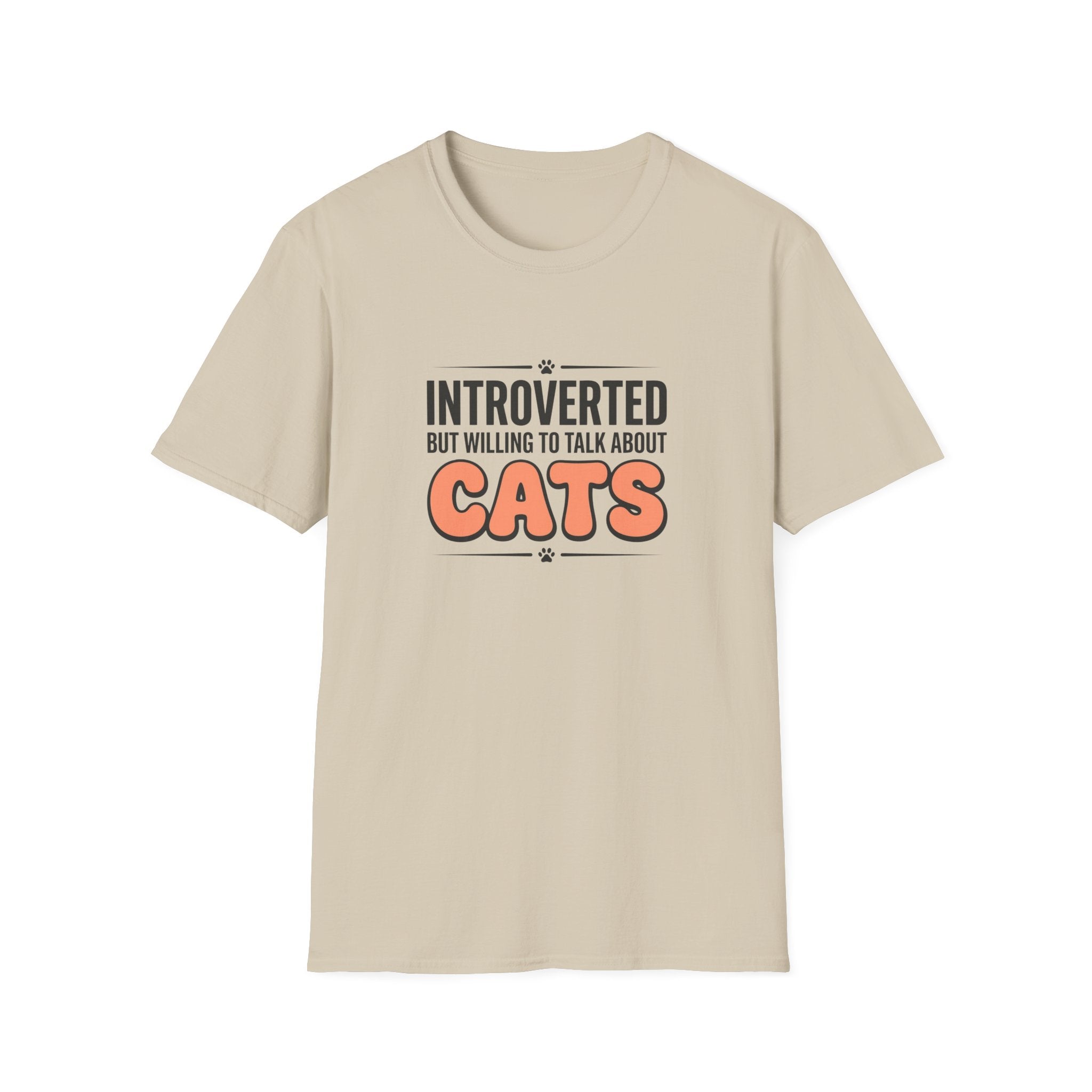 Introverted But Willing To Talk About Cats T-shirt
