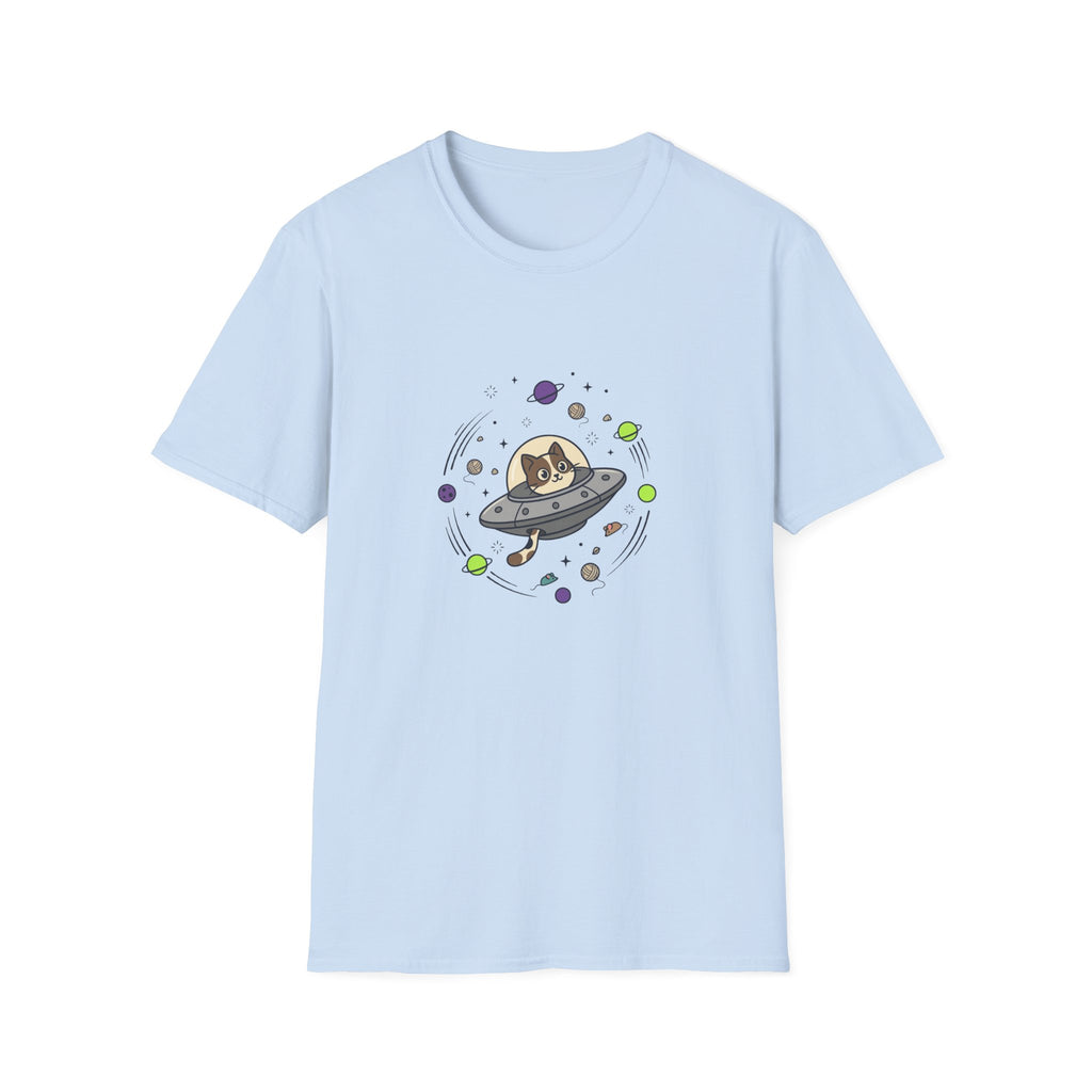 Cat Driving UFO T-shirt