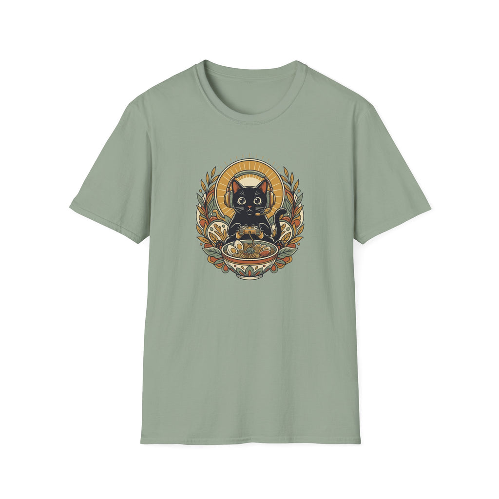 Gaming Ramen Cat T-shirt