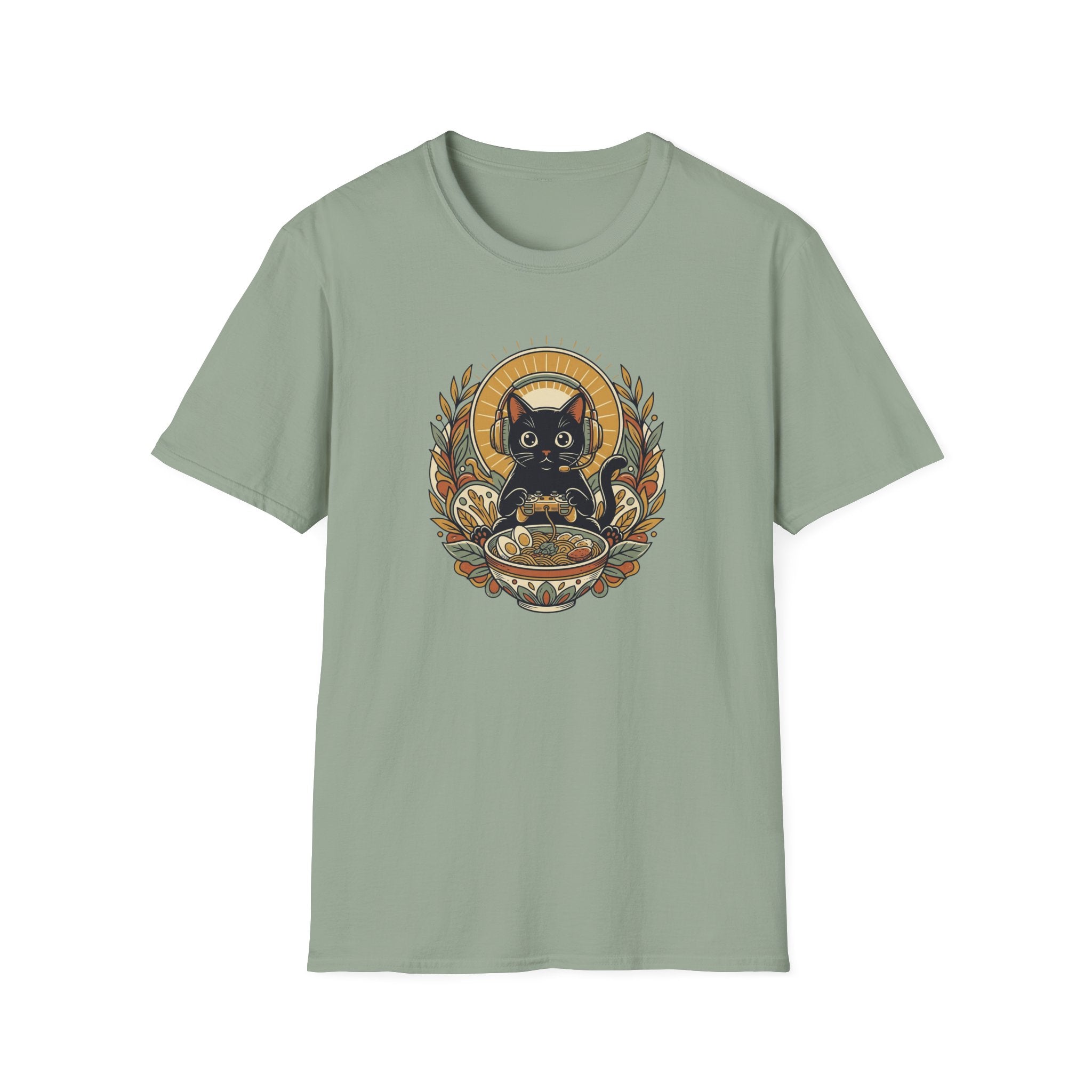 Gaming Ramen Cat T-shirt