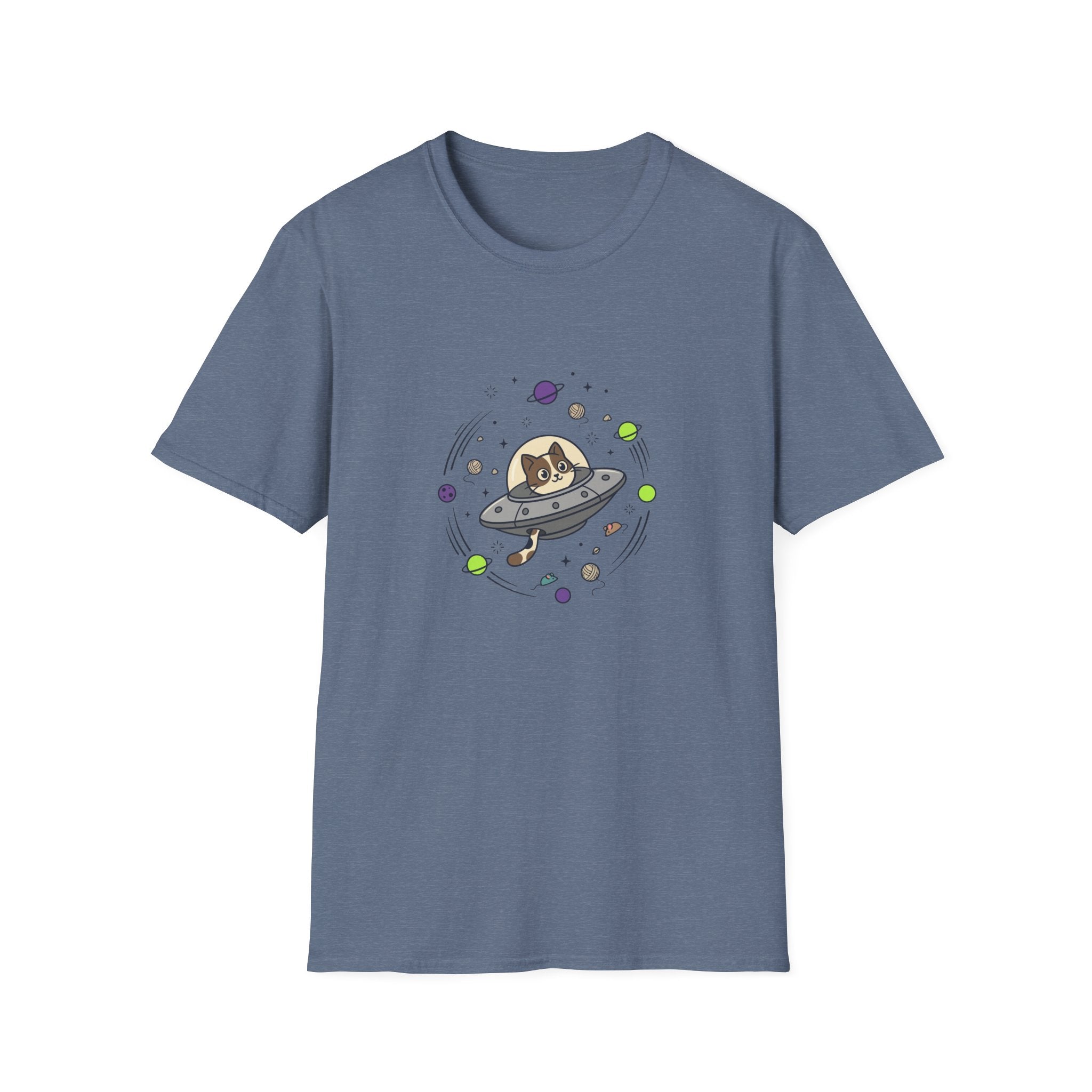 Cat Driving UFO T-shirt