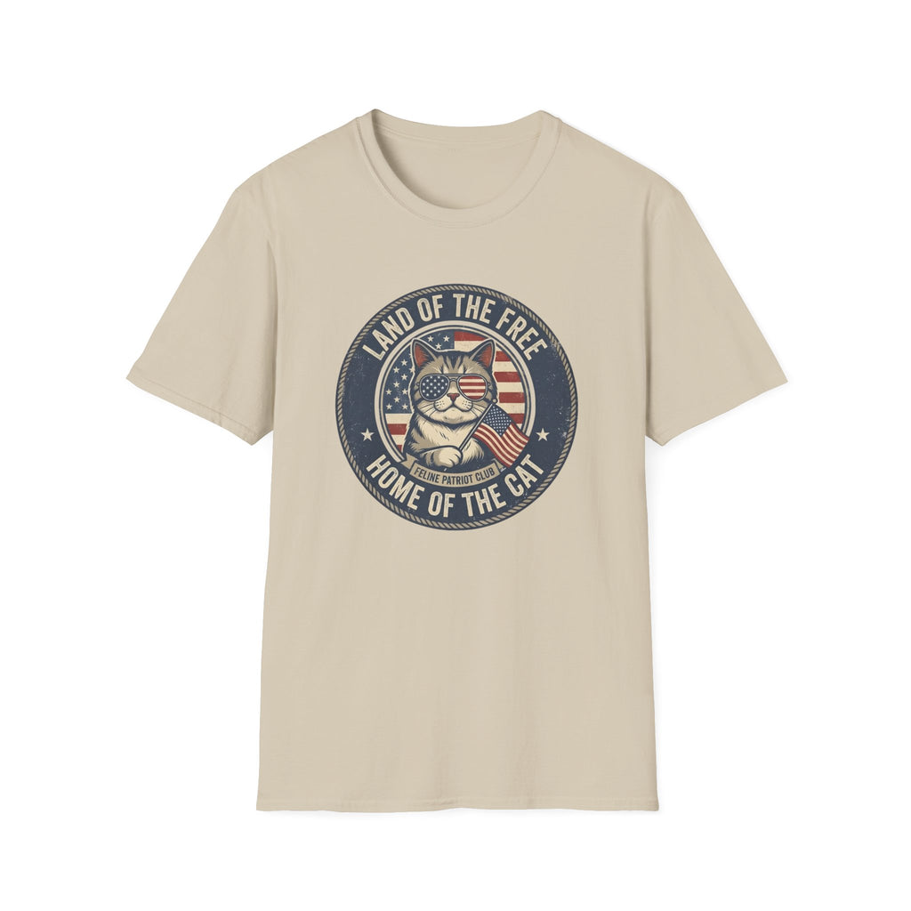 Land Of The Free Home Of The Cat T-Shirt