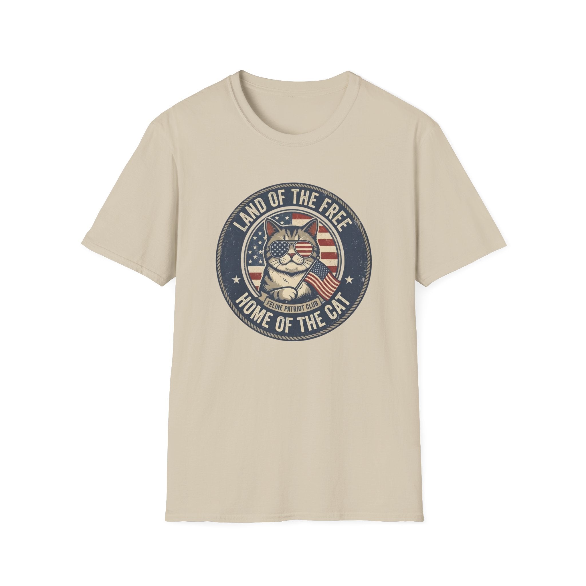Land Of The Free Home Of The Cat T-Shirt