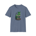 Cat Silhouette With Mountains T-shirt