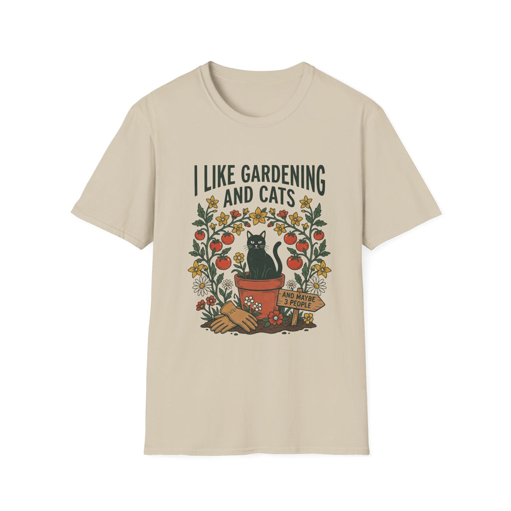 I Like Gardening And Cats T-Shirt