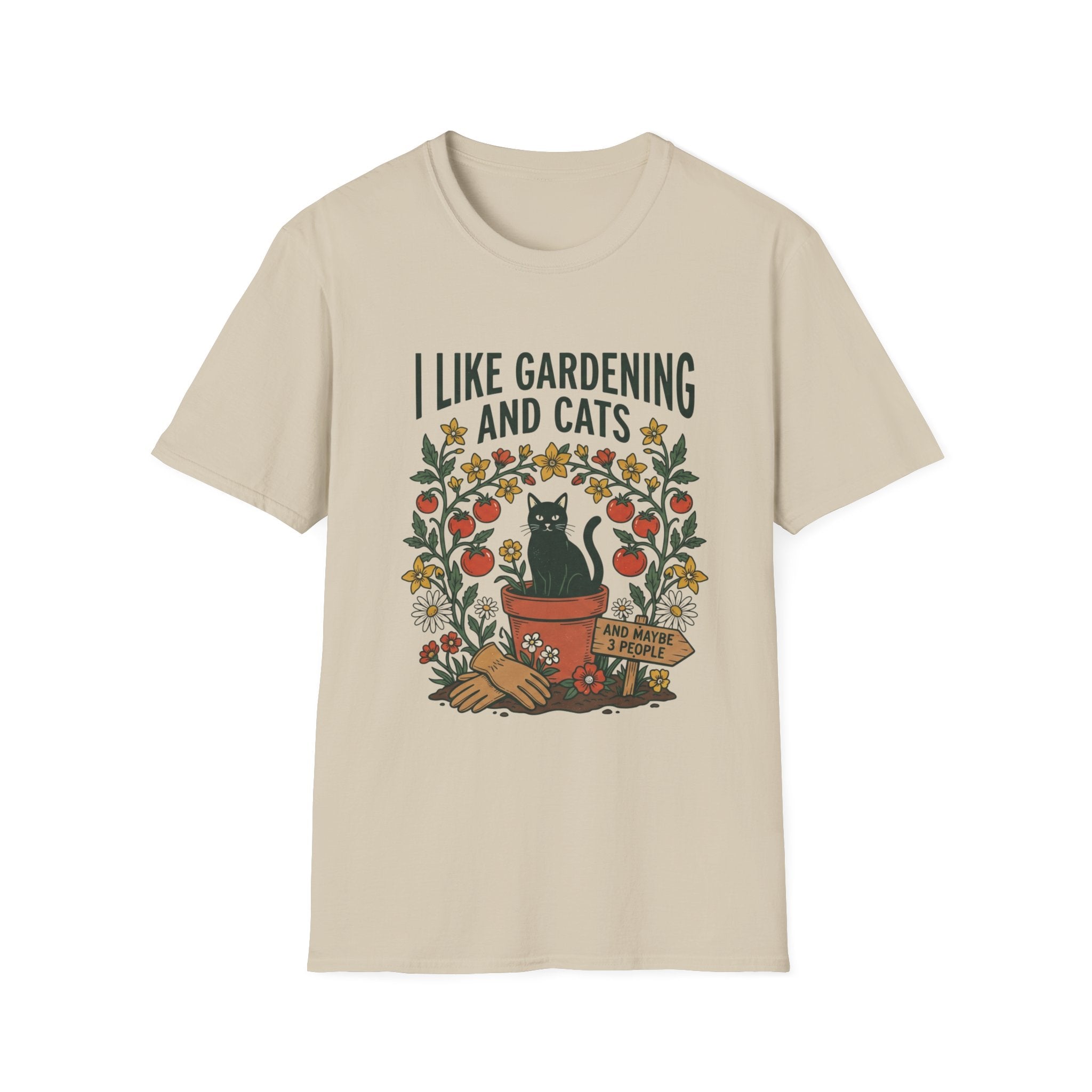 I Like Gardening And Cats T-Shirt