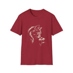 Cat Sniffing Flower T-Shirt