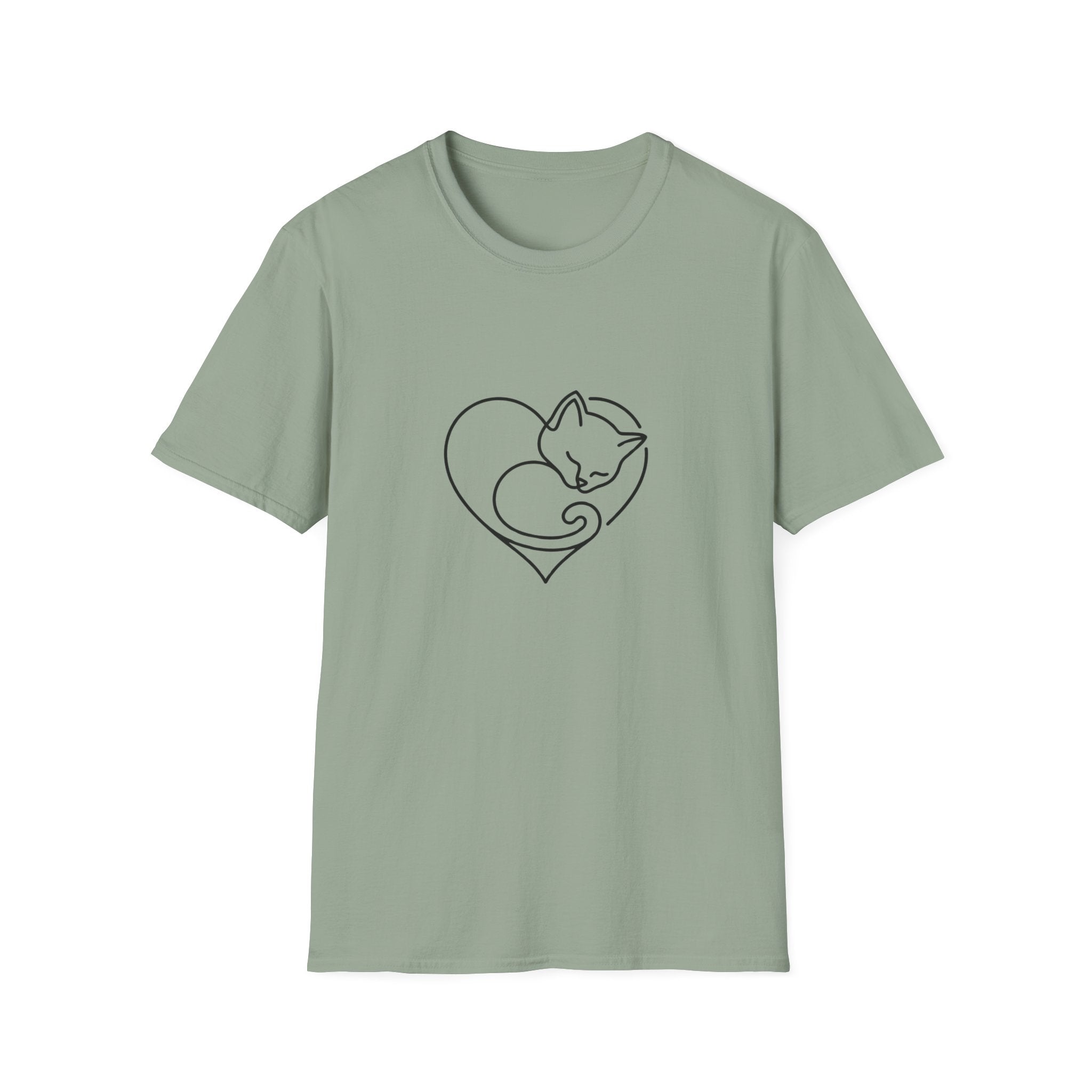 Kitten Heart Shape T-shirt