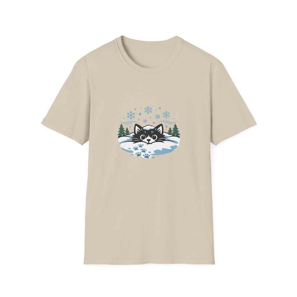 Cat in Snow T-shirt