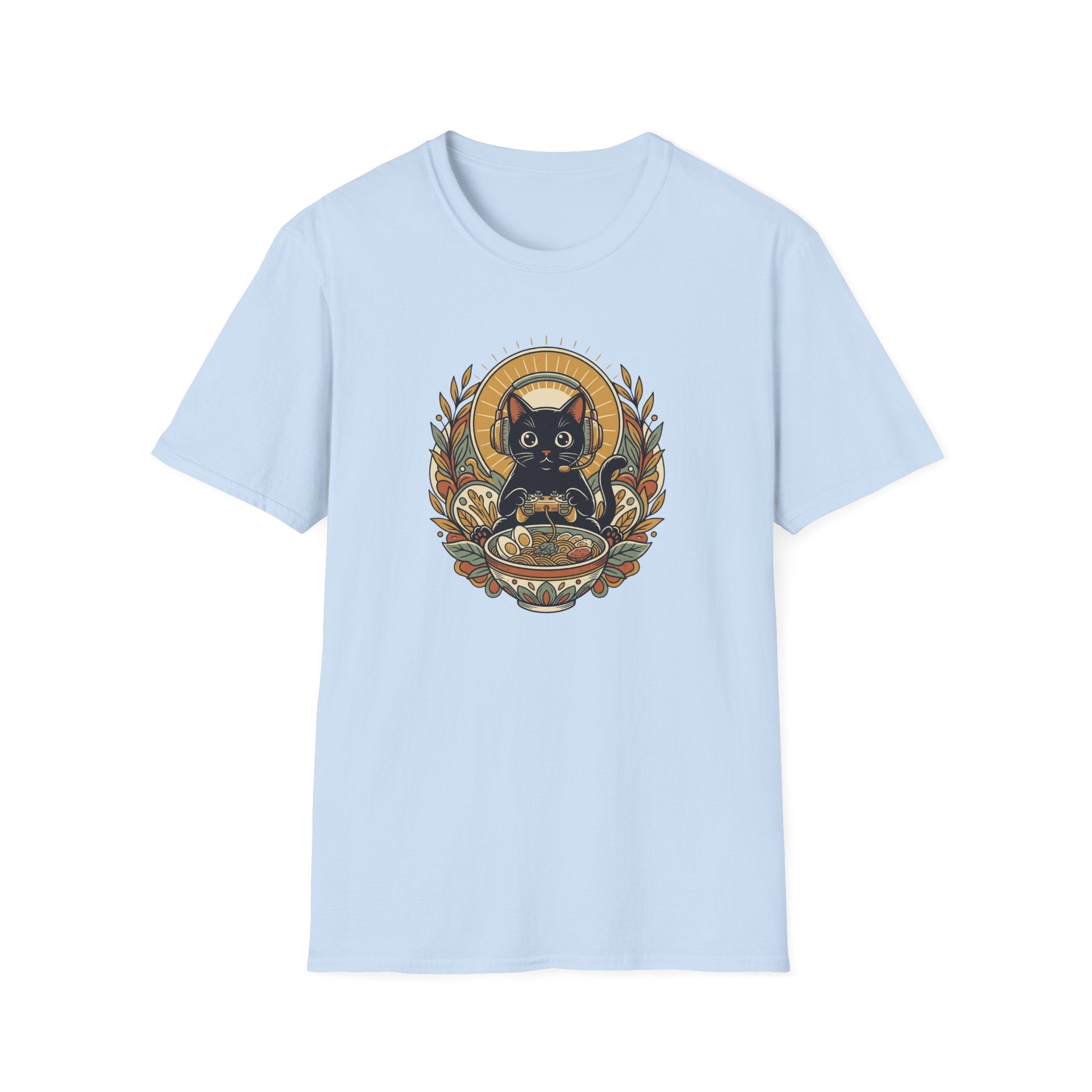 Gaming Ramen Cat T-shirt