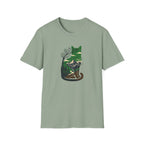 Cat Silhouette With Mountains T-shirt