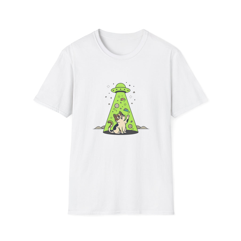 Cat in UFO Beam With Toys T-shirt
