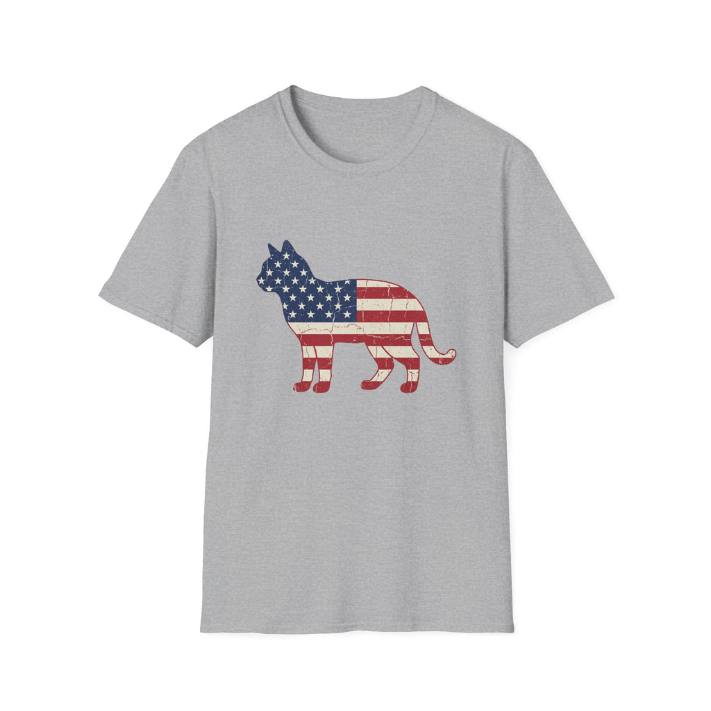 Stars And Stripes Cat T-shirt
