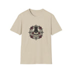 Goth Cat On Skull T-shirt