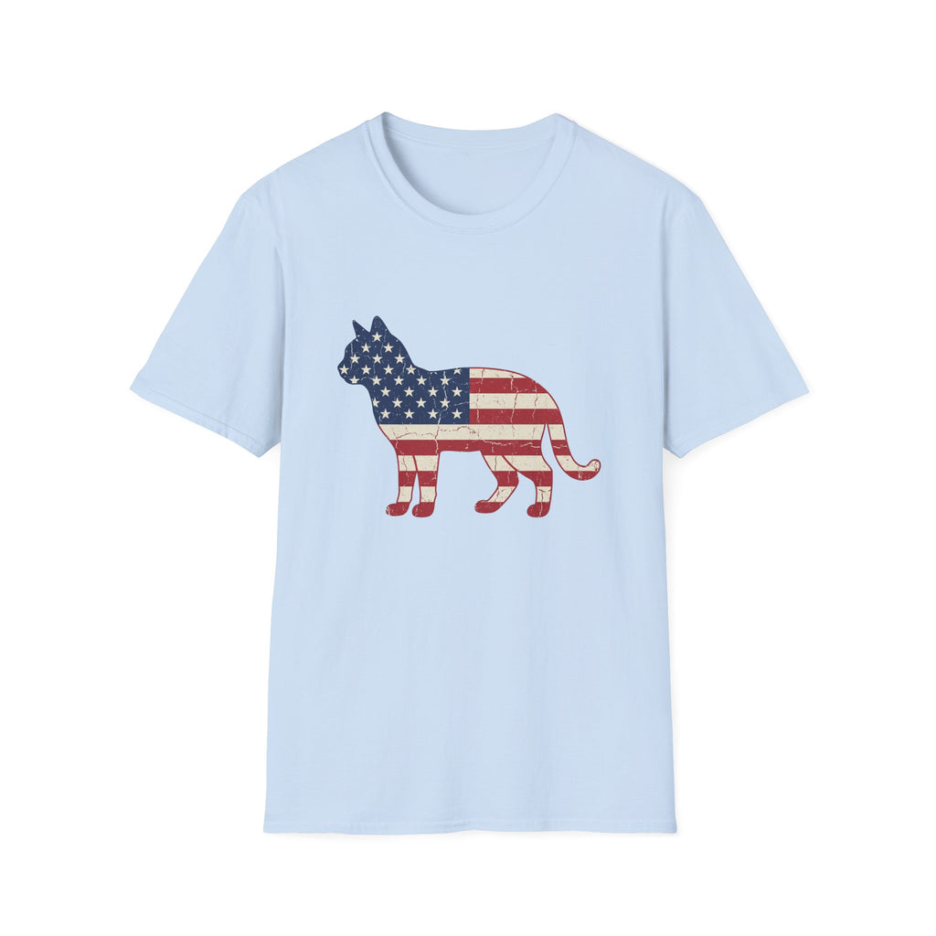 Stars And Stripes Cat T-shirt