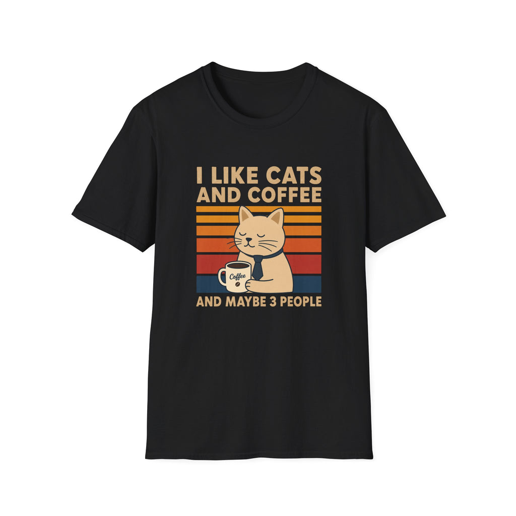 I Like Cats and Coffee T-shirt