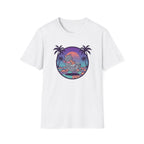 Vaporwave Cat With Pizza T-shirt
