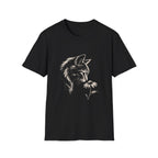 Cat Sniffing Flower T-Shirt