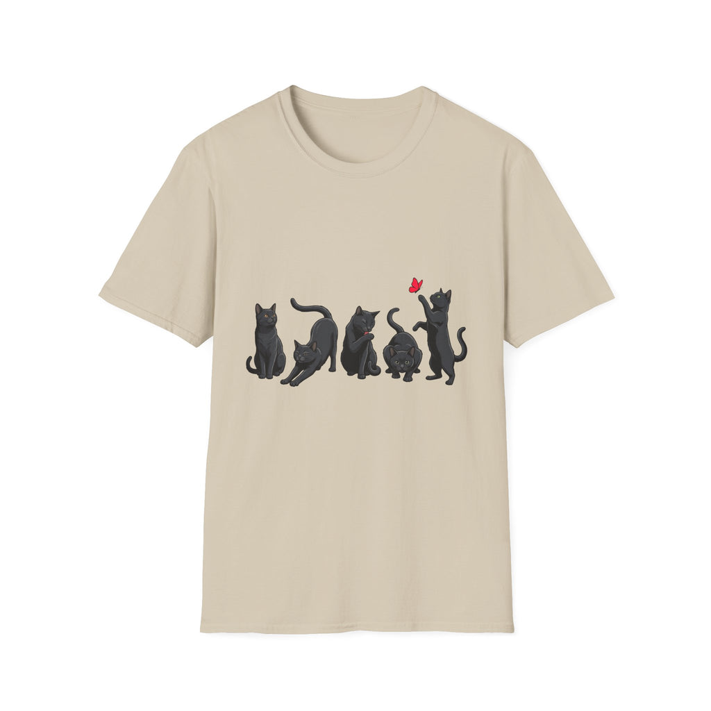 Five Moods Of Cats T-shirt