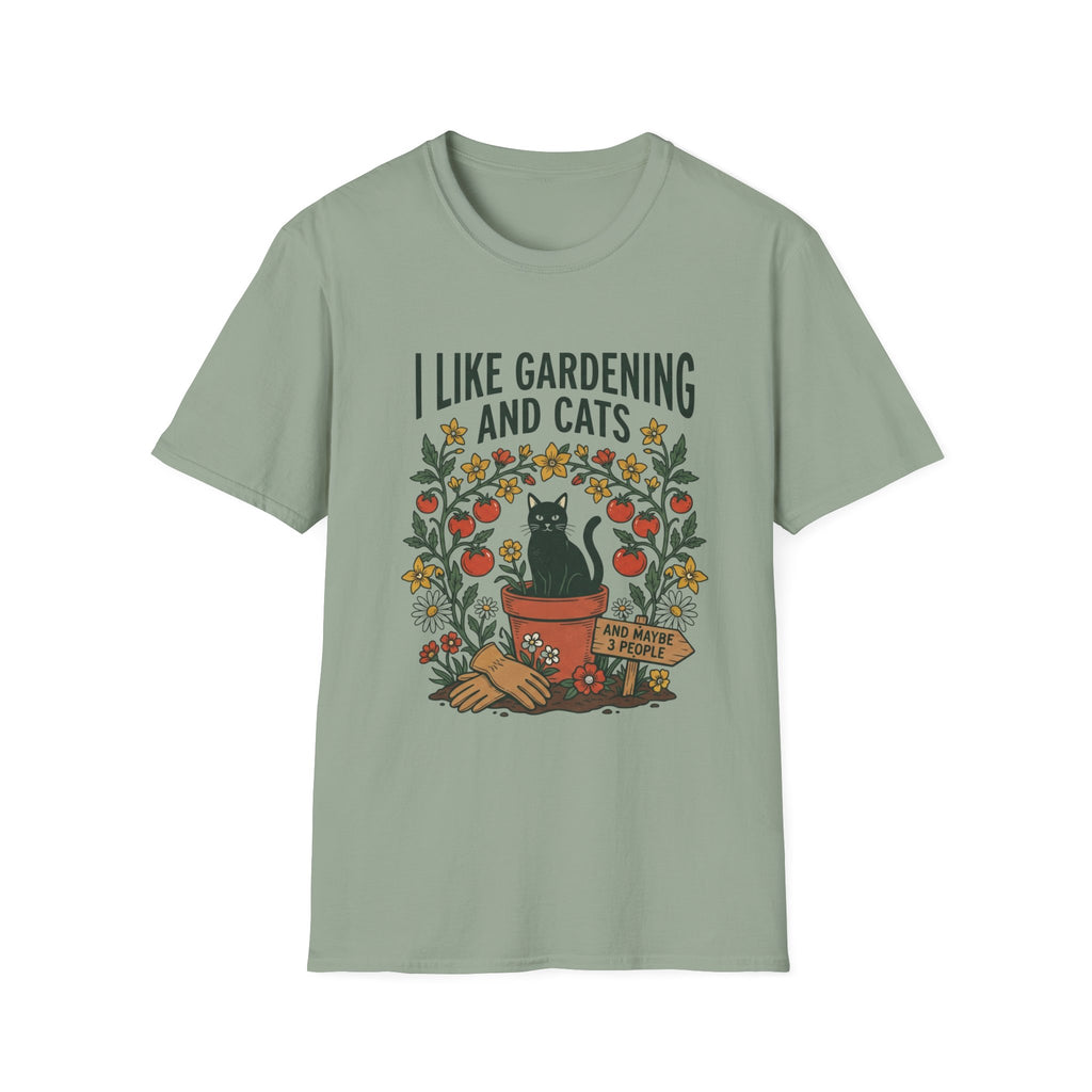 I Like Gardening And Cats T-Shirt