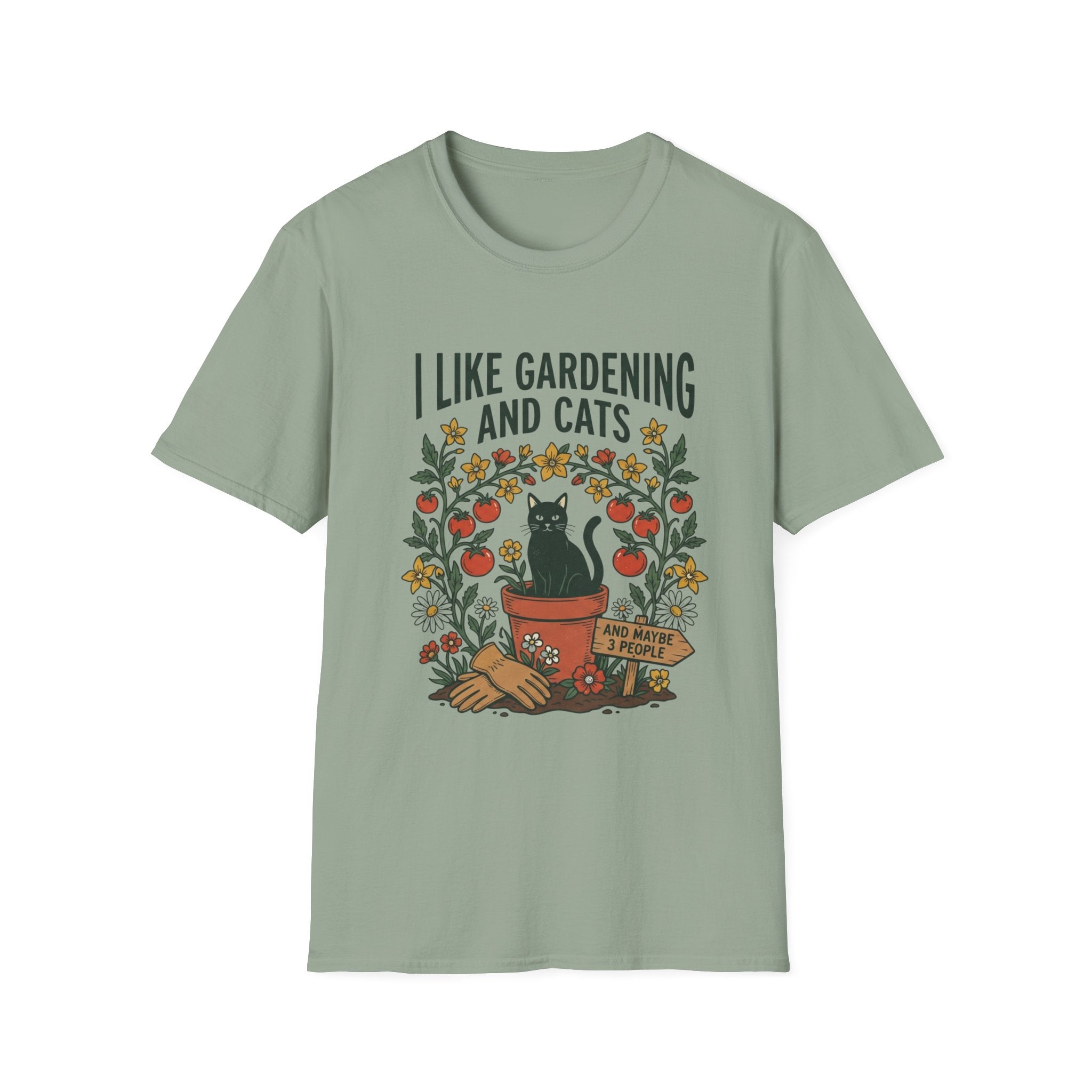 I Like Gardening And Cats T-Shirt