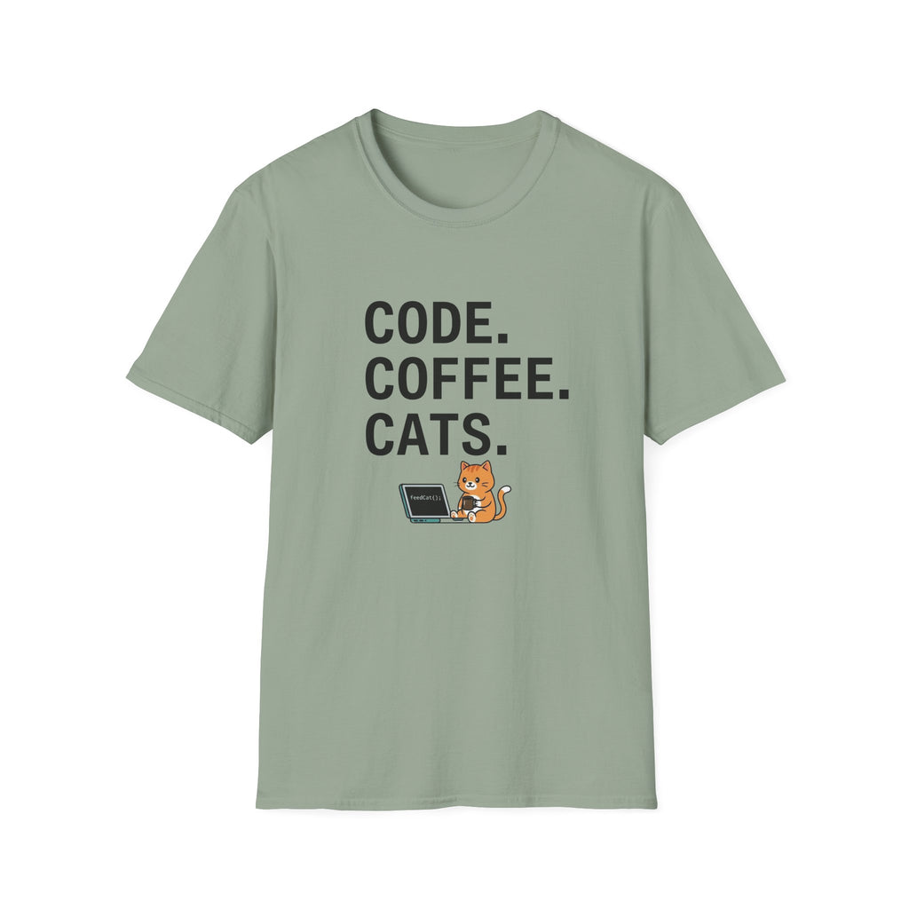 Code Coffee Cats T-shirt